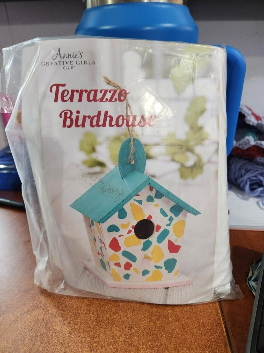 New Sealed Annie's Creative Girls Club Terrazzo Birdhouse DIY Craft Kit